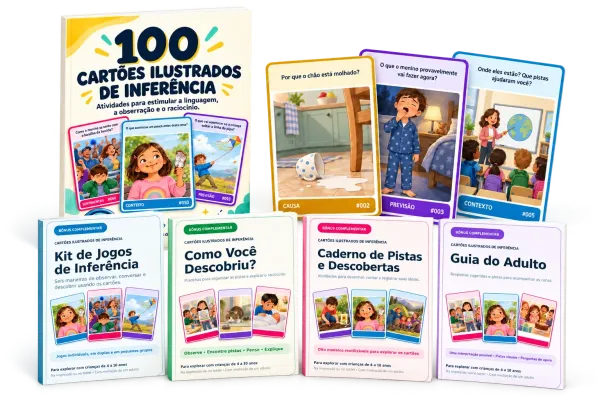 100 Cartões Ilustrados de Inferência com 4 bônus